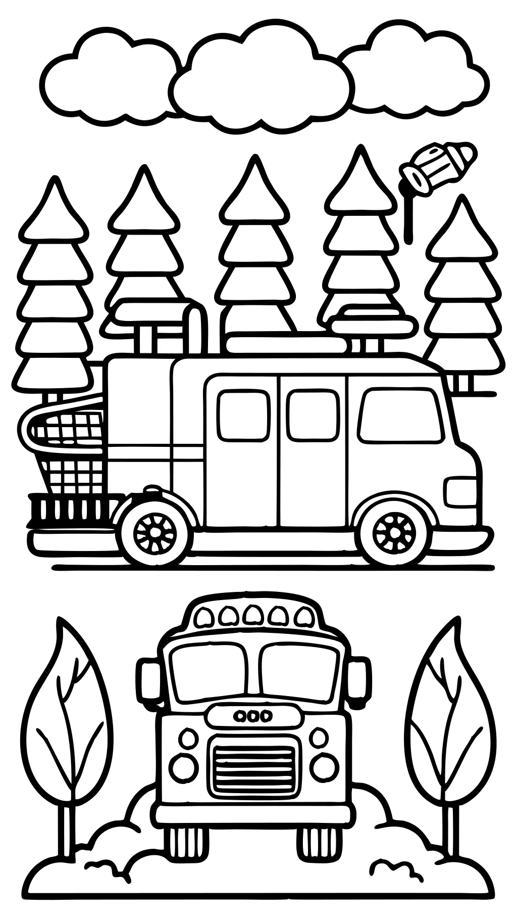 coloriages de camion de pompiers imprimables